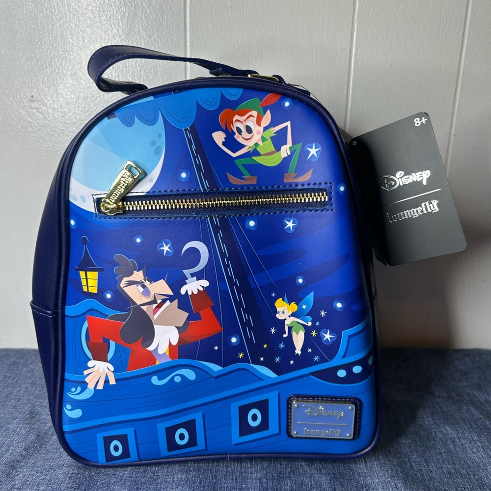 Loungefly Disney Peter Pan Navy Backpack